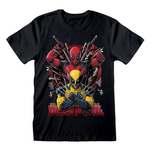 Deadpool T-Shirt Deadpool & Wolverine Weapons Size S P036149