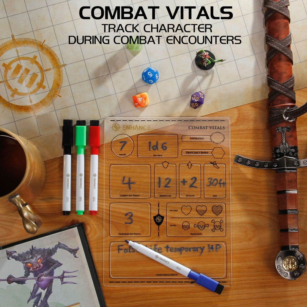 Enhance RPG Series Acrylic Character Sheet Set *English Version* P036359