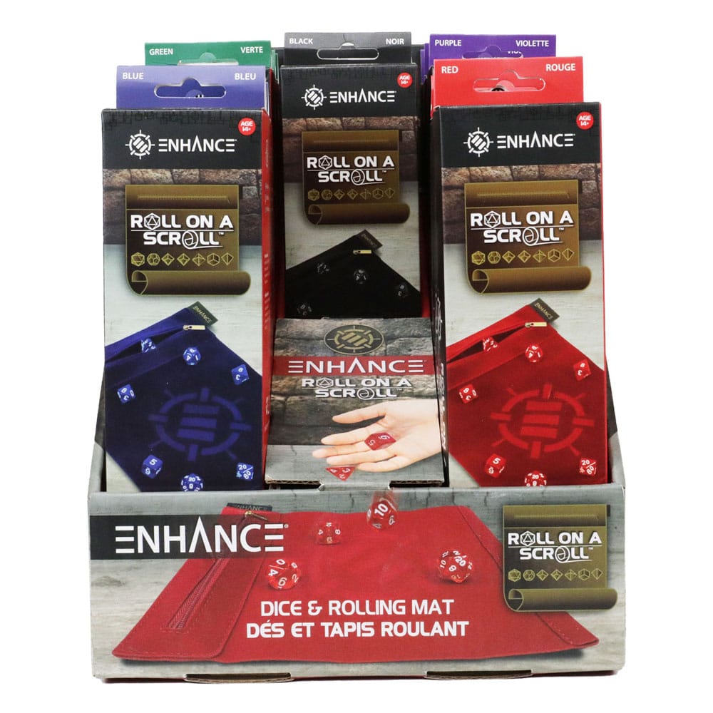 Enhance Tabletop Roll on a Scroll Bag with Dice Assortment (15)