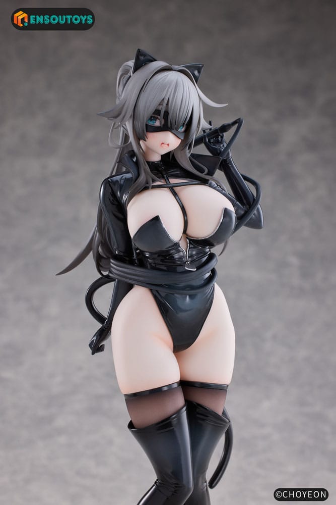 K Pring Original Character Statue 1/6 Cat Woman Happy-chan Different Color Edition 27 cm P036468