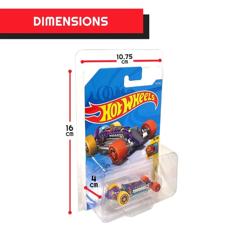 Hot Wheels Blisters 36-Pack for Long Card Mainline P036505