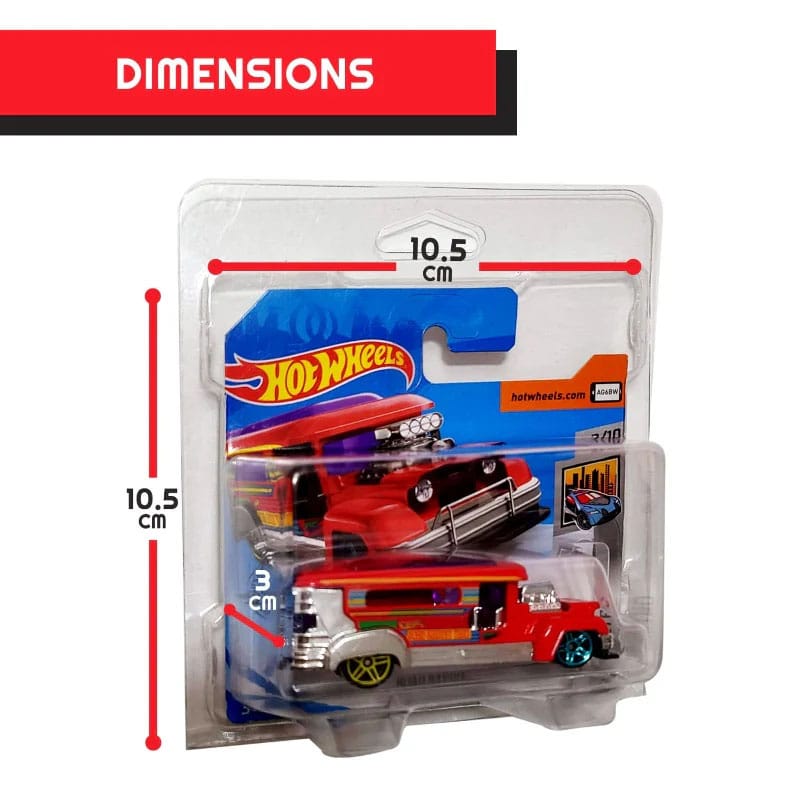 Hot Wheels European Series PET Blisters 50-Pack for Short Card P036506
