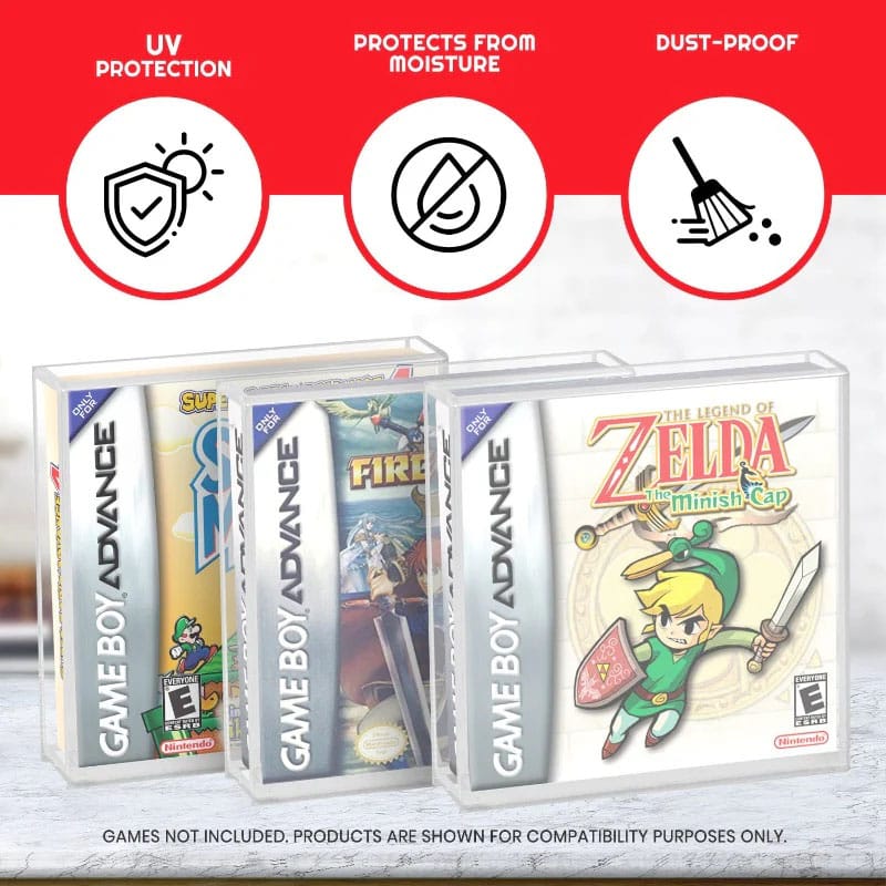 Acrylic Case 2-Pack for Gameboy/Gameboy Advance Games P036514