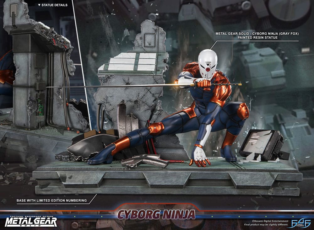 Metal Gear Solid Statue Cyborg Ninja (Gray Fox) 41 cm P036856