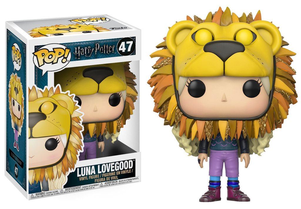 HARRY POTTER POP! MOVIES VINYL FIGURE LUNA LOVEGOOD WITH LION HEAD 9 CM