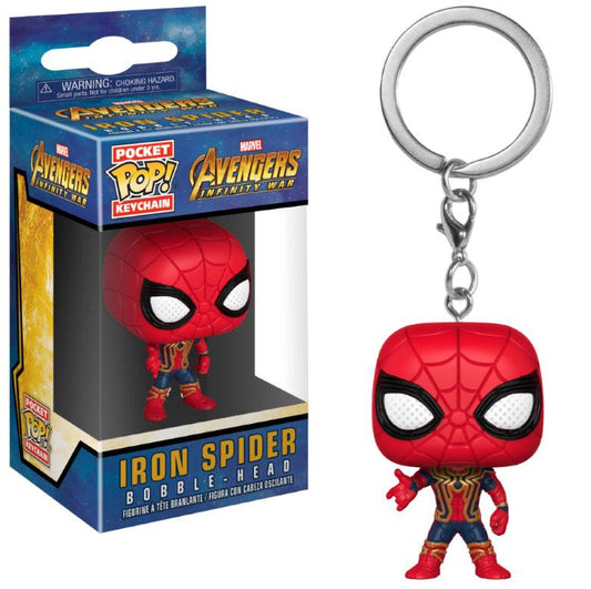 AVENGERS INFINITY WAR POCKET POP! VINYL KEYCHAIN IRON SPIDER 4 CM P037135