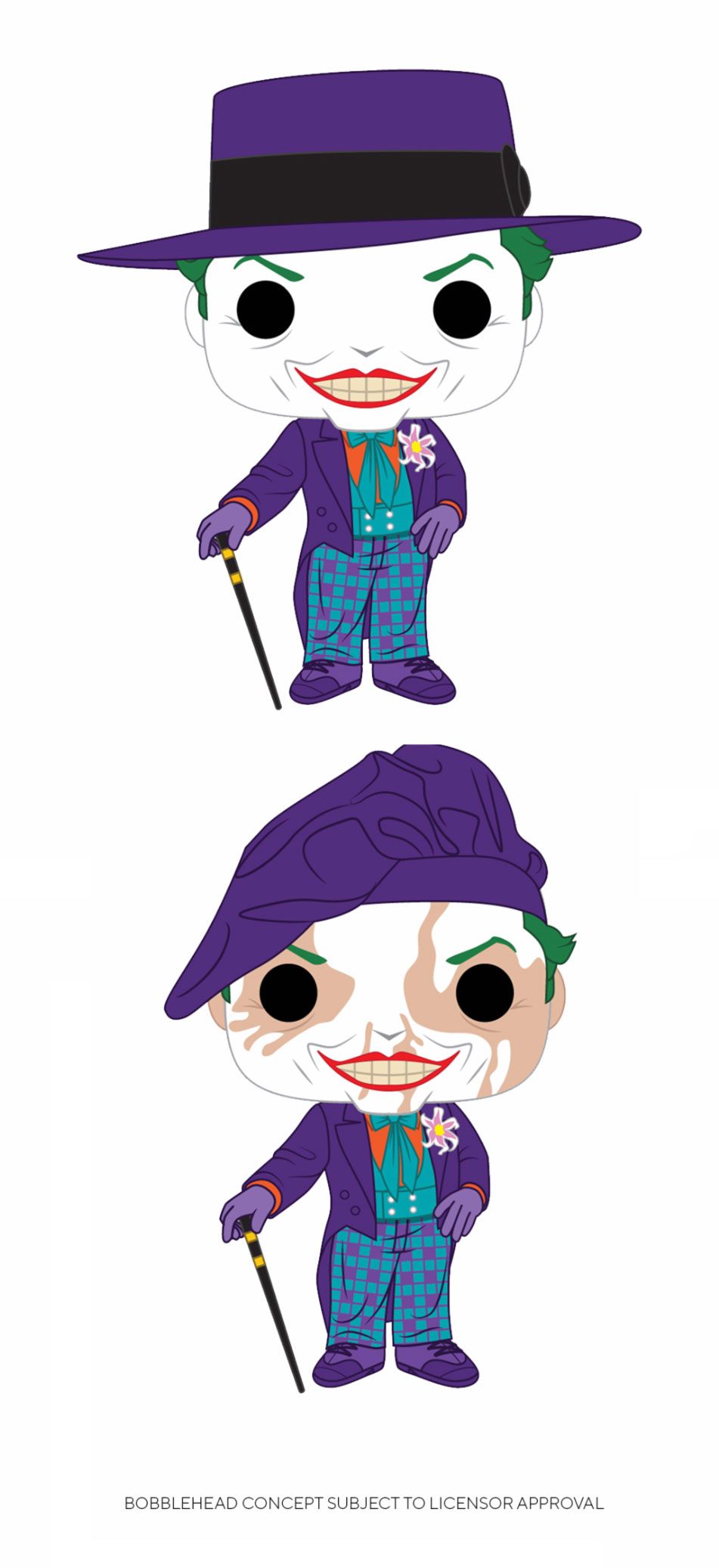 BATMAN 1989 POP! HEROES FIGURES JOKER 9 CM