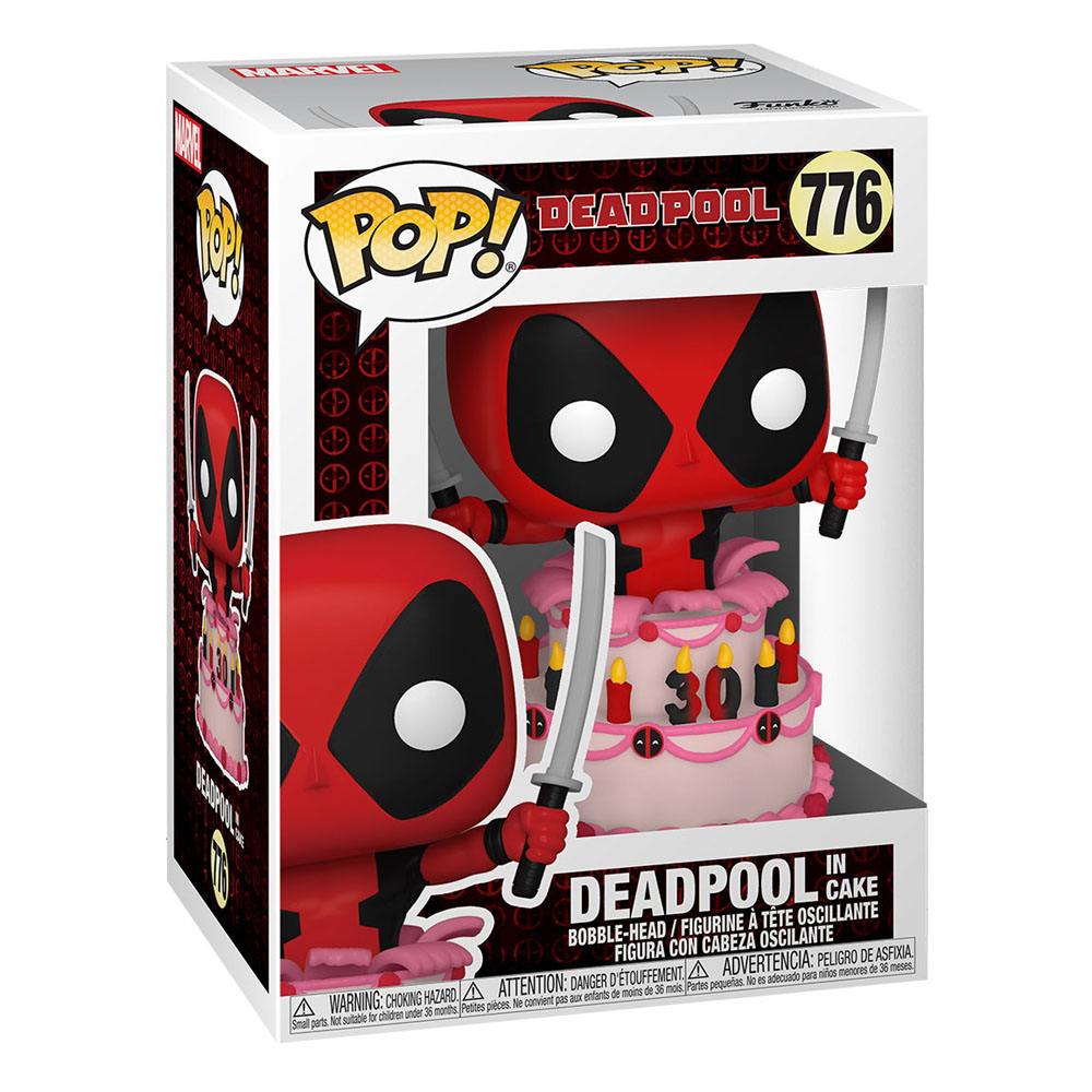 MARVEL DEADPOOL 30TH ANNIVERSARY POP! VINYL FIGURE DEADPOOL IN CAKE 9 CM P037367