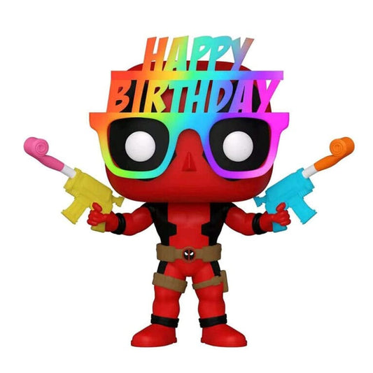 DEADPOOL POP! MARVEL VINYL FIGURE 30TH BIRTHDAY GLASSES DEADPOOL 9 CM P037370