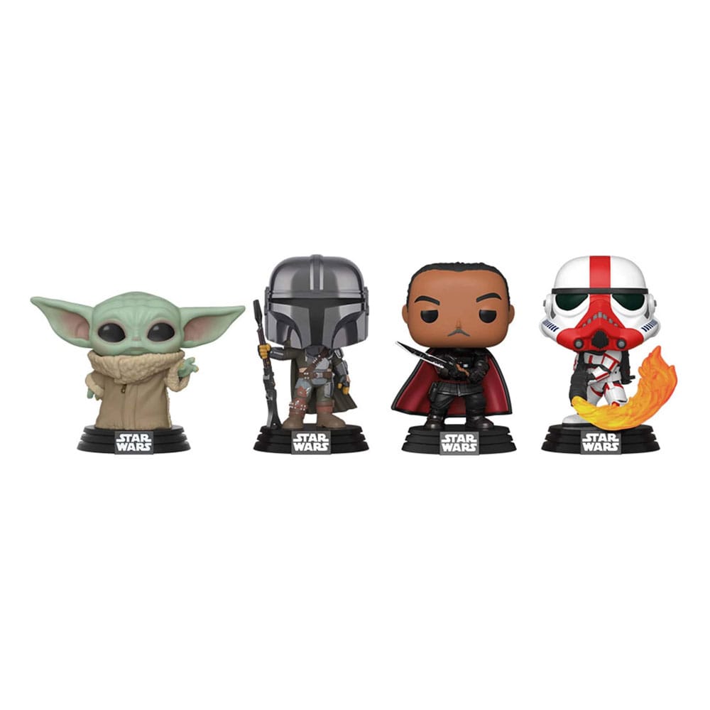 Star Wars POP! Movies Vinyl Figure 4-Pack Mandalorian Holiday 9 cm P065906