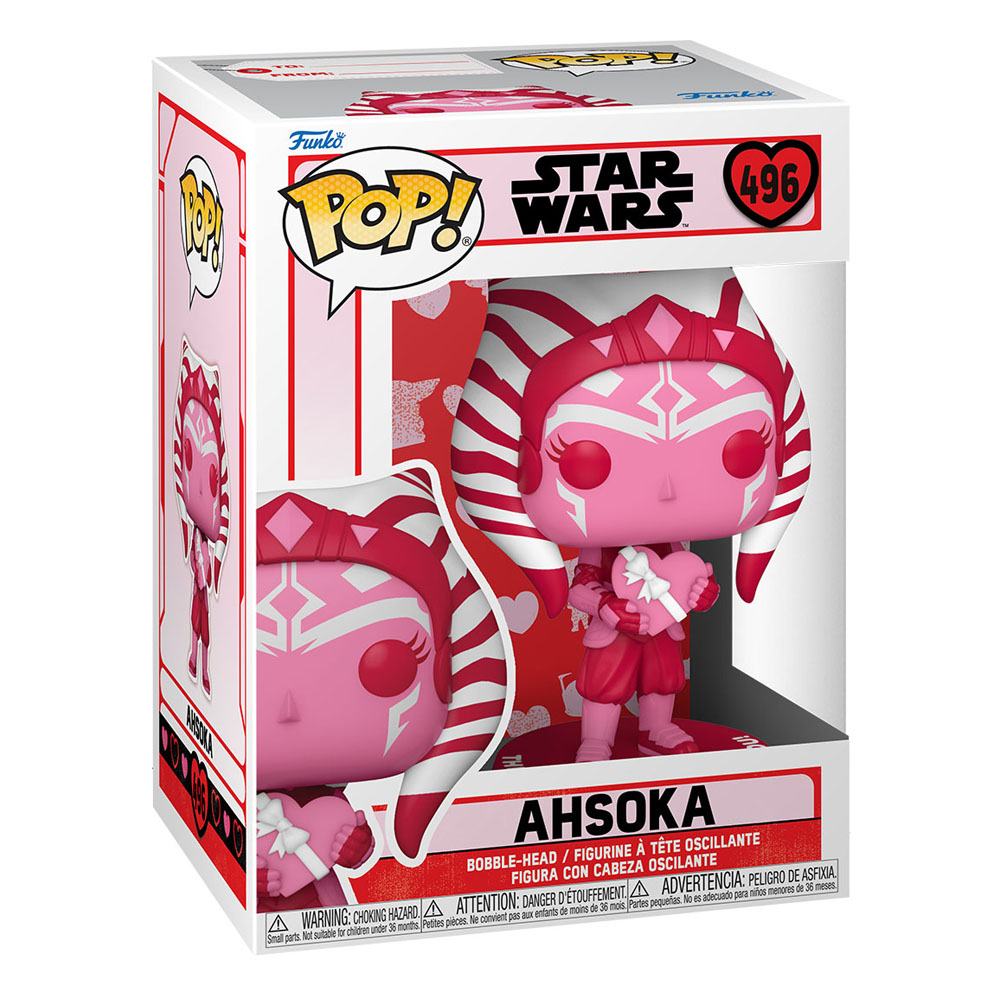 Star Wars Valentines POP! Star Wars Vinyl Figure Ahsoka 9 cm P037479