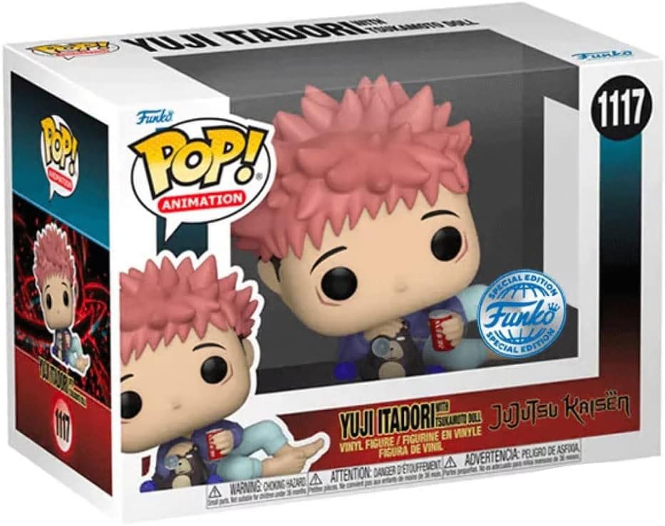 JUJUTSU KAISEN POP! ANIMATION VINYL FIGURE ITADORI W/ TSUKAMOTO DOLL 9 CM P037521