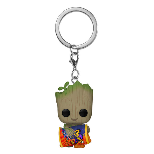 I Am Groot POP! Vinyl Keychains 4 cm Groot w/ Cheese Puffs Display (12) P037718