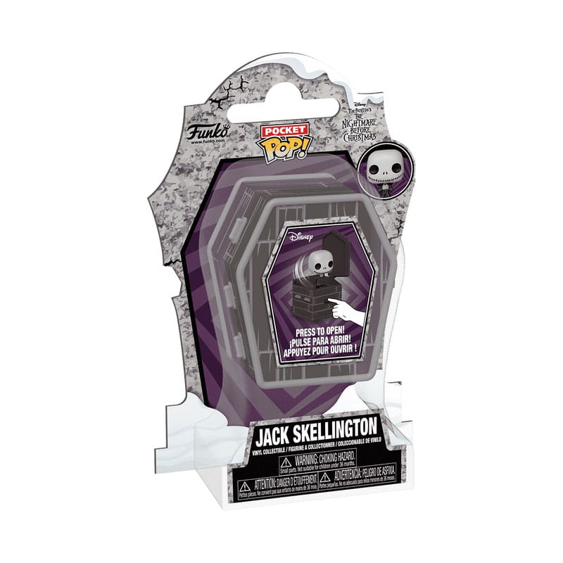 The Nightmare Before Christmas Coffin Pocket POP! Vinyl Figure Jack Skellington 6 cm P038449