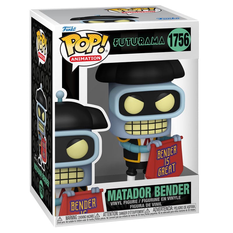FUTURAMA POP! ANIMATION VINYL FIGURE BENDER (MATADOR) 9 CM P038518