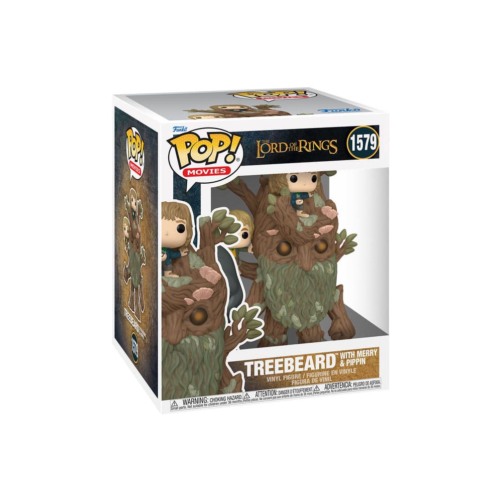 The Lord of the Rings Super Sized POP! Animation Vinyl Figure Treebeard with Merry & Pippin 15 cm P038743