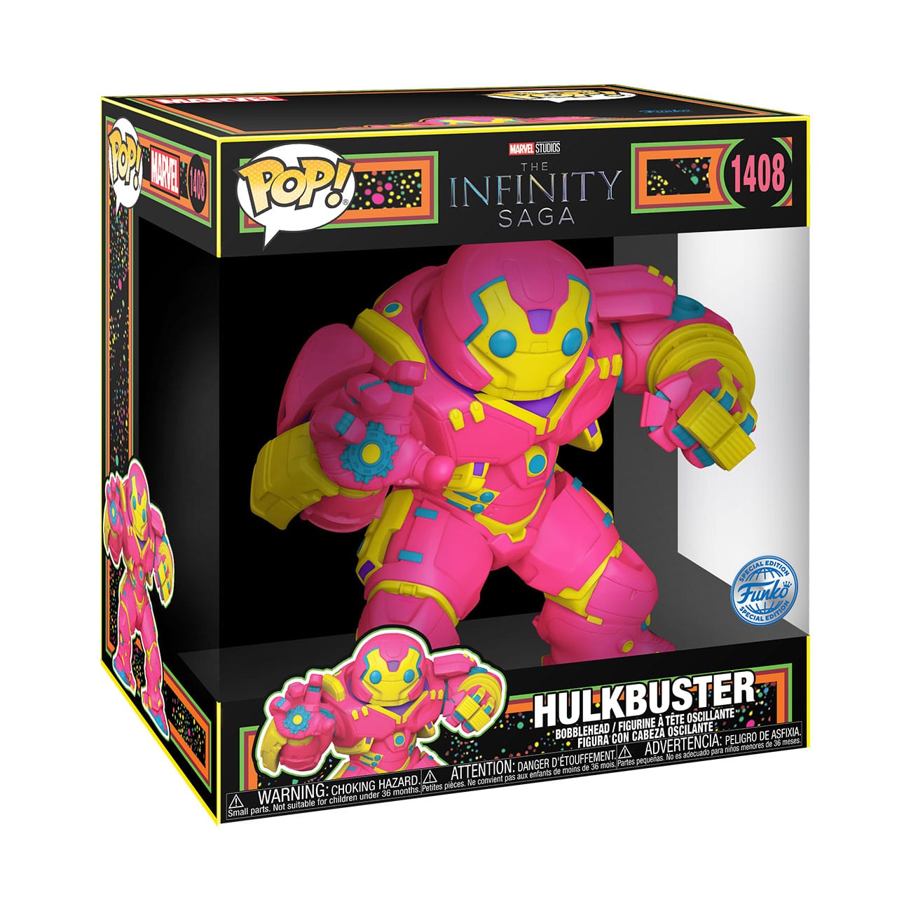 IRON MAN SUPER SIZED JUMBO POP! VINYL FIGURE HULKBUSTER(BLKLT) 25 CM P038933