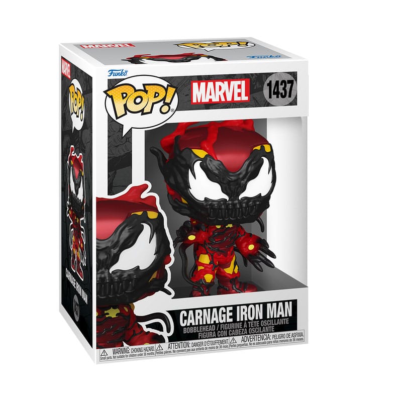 MARVEL POP! VINYL FIGURE CARNAGEIZED - IRON MAN 9 CM P038954
