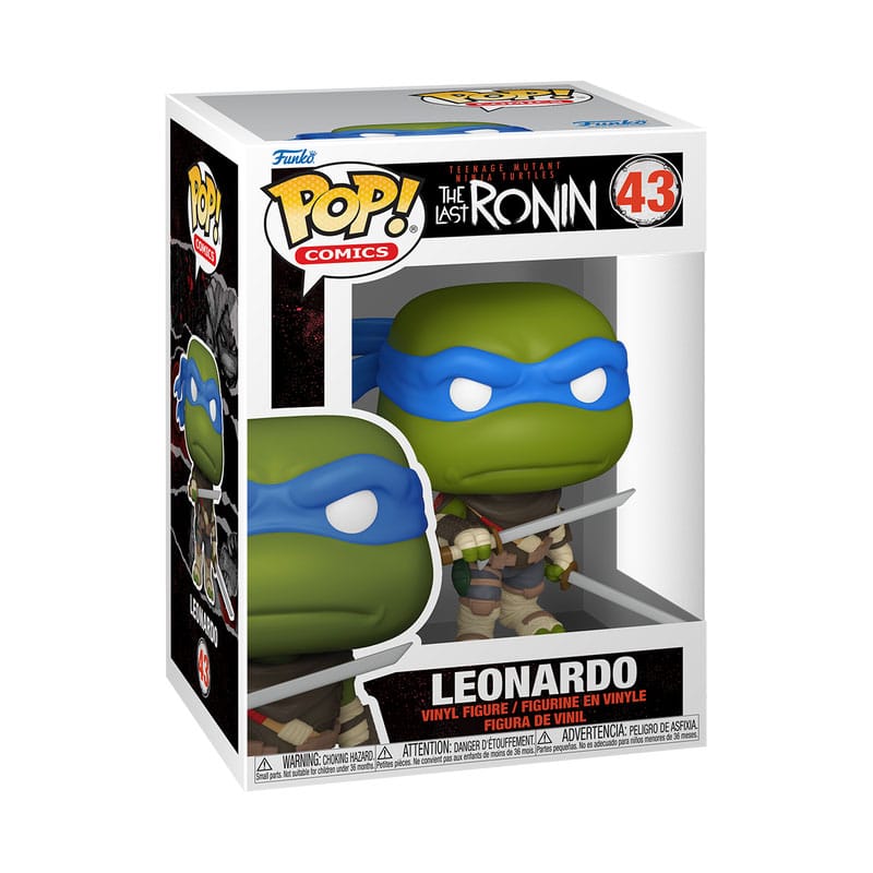 TEENAGE MUTANT NINJA TURTLES POP! VINYL FIGURE LAST RONIN LEONARDO 9 CM P039075