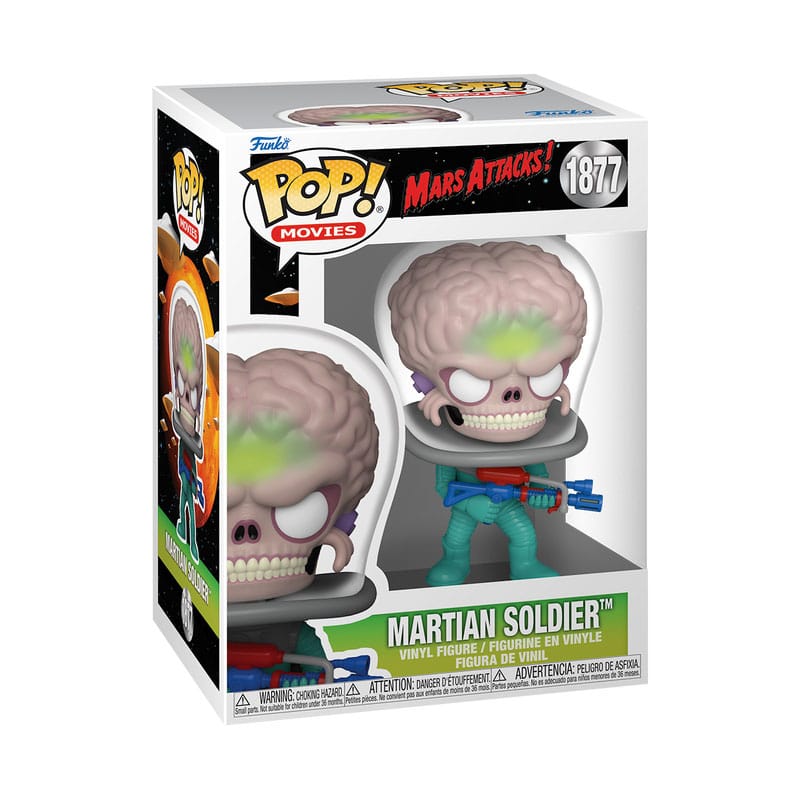 Mars Attacks POP! Movies Vinyl Figure Alien Soldier with Atomic Ray Gun 9 cm P039115