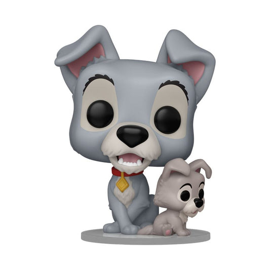 LADY AND THE TRAMP POP! DISNEY VINYL FIGURE TRAMP W/PUPPY 9 CM P039118