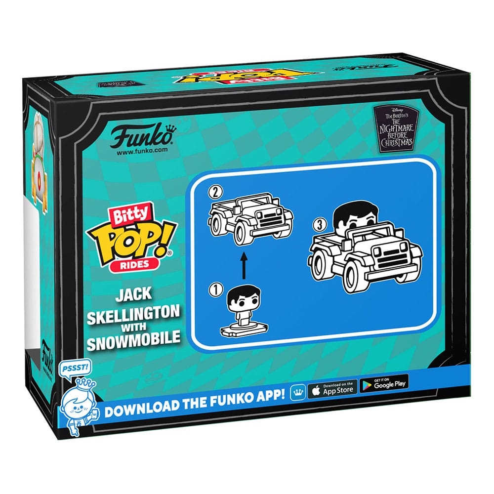 NIGHTMARE BEFORE CHRISTMAS POP! RIDES VINYL FIGURE JACK SKELLINGTON W/SNOWMOBILE P039149