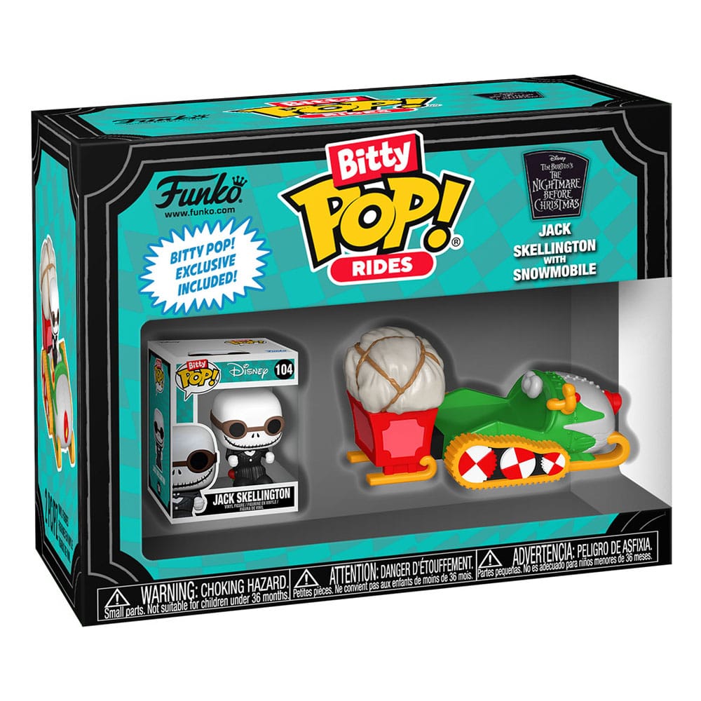 NIGHTMARE BEFORE CHRISTMAS POP! RIDES VINYL FIGURE JACK SKELLINGTON W/SNOWMOBILE P039149