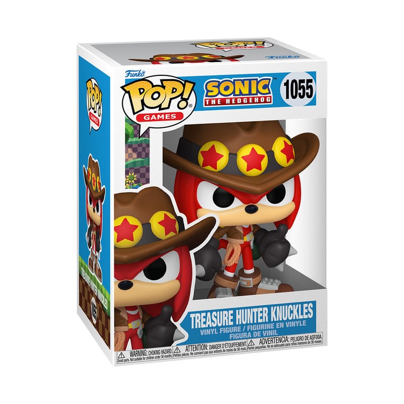 SONIC THE HEDGEHOG POP! GAMES VINYL FIGURE TREASURE HUNTER KNUCKLES 9 CM P039314