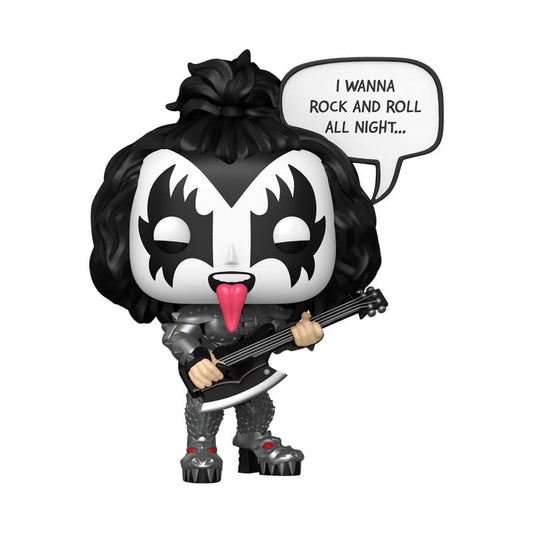 KISS POP! SAYINGS VINYL FIGURE THE DEMON(R&R ALL NIGHT) 9 CM
