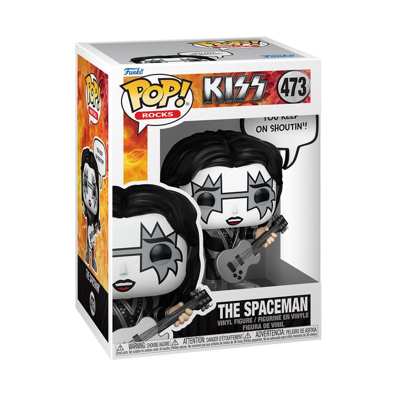 KISS POP! SAYINGS VINYL FIGURE THE SPACEMAN(R&R ALL NIGHT) 9 CM