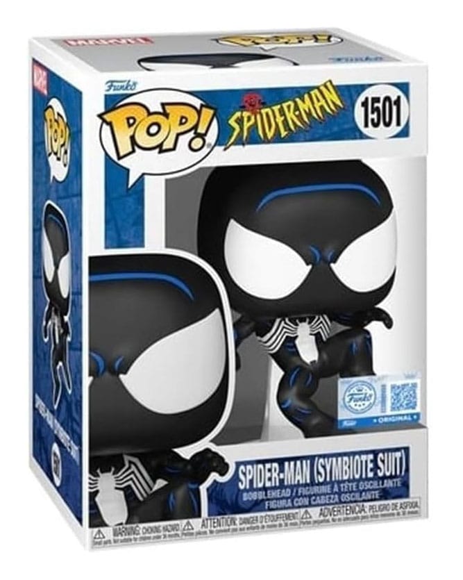 Spider-Man POP! Marvel Vinyl Figure Black Suit Spidey 9 cm P039446