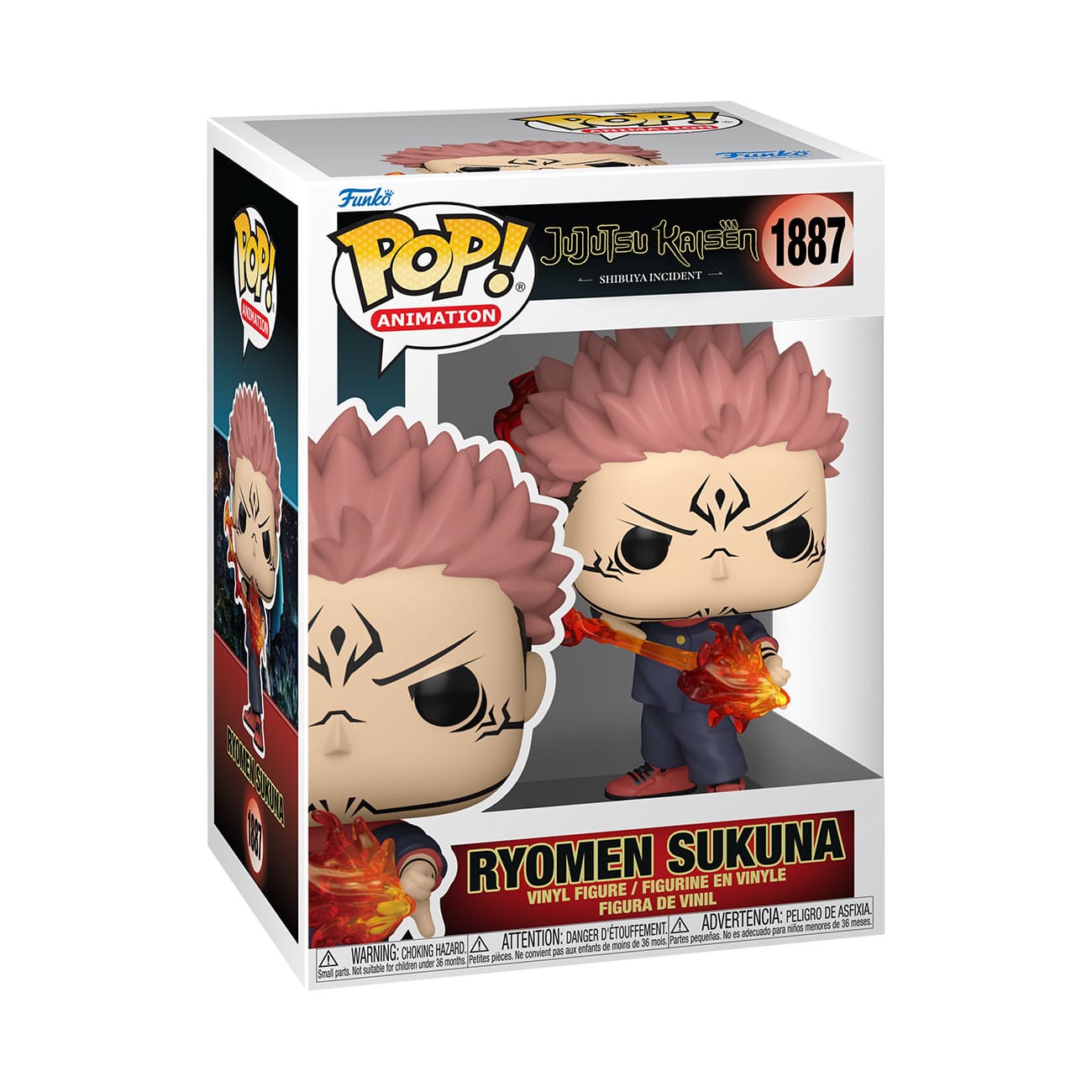 JUJUTSU KAISEN POP! ANIMATION VINYL FIGURES SUKUNA (FIRE ARROW) 9 CM P039458