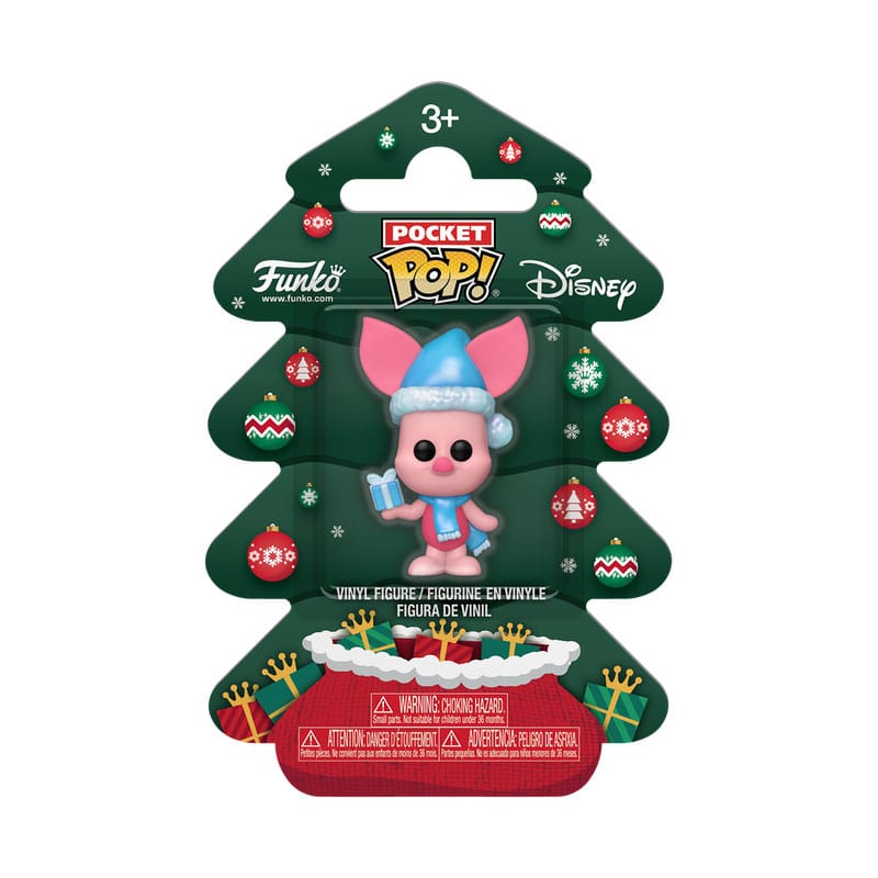 WINNIE THE POOH HOLIDAY 2025 POCKET POP! VINYL KEYCHAINS PIGLET TREE HOLIDAY BOX