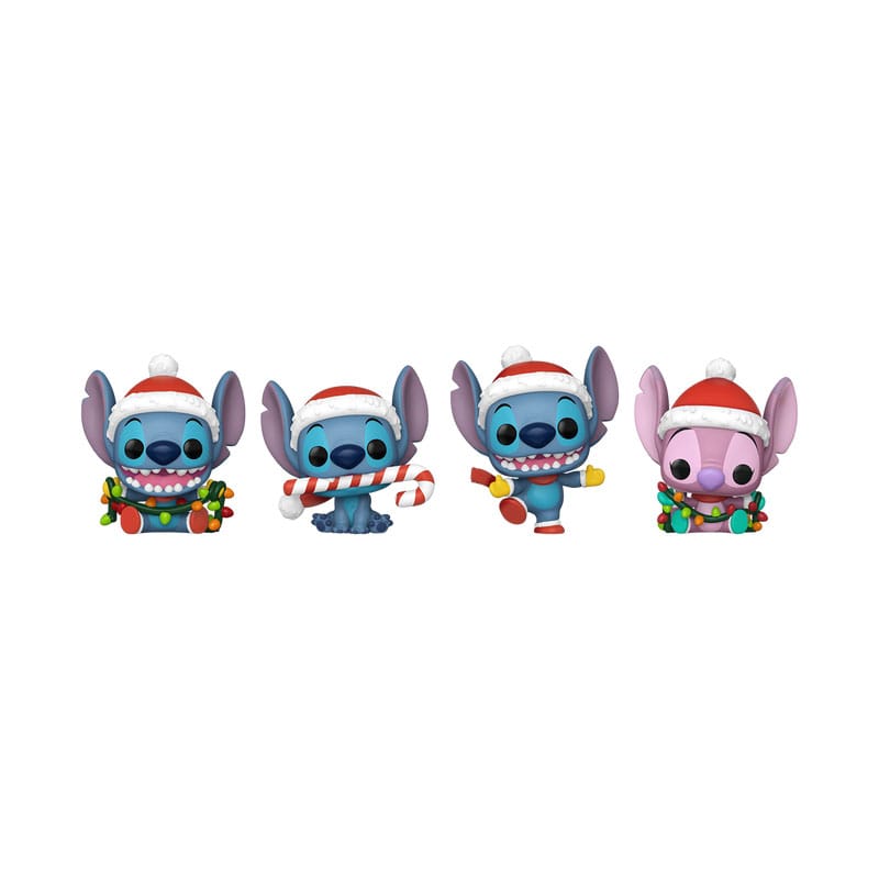 Lilo&Stitch Holiday 2025 Pocket POP! Vinyl Keychains 4-Pack Tree Holiday Box 4 cm P039565