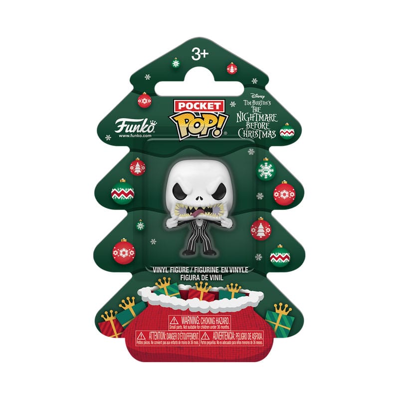 Nightmare before Christmas Holiday 2025 Pocket POP! Vinyl Keychains Jack Tree Holiday Box 4 cm P039566