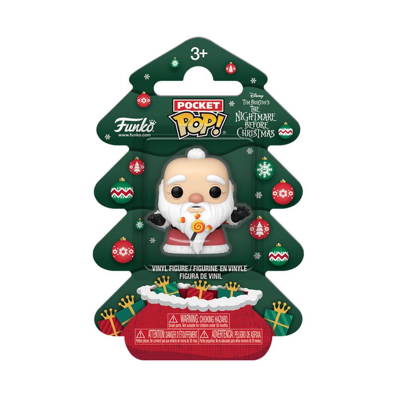 Nightmare before Christmas Holiday 2025 Pocket POP! Vinyl Keychains SandyCLS Tree Holiday Box 4 cm P039569