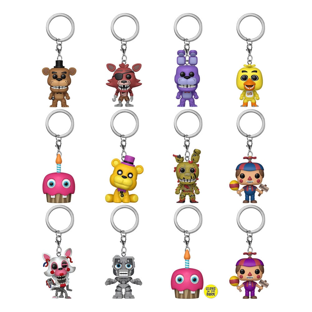 Five Nights at Freddy's POP! Vinyl Keychains 4 cm Classic Display (12) P039586