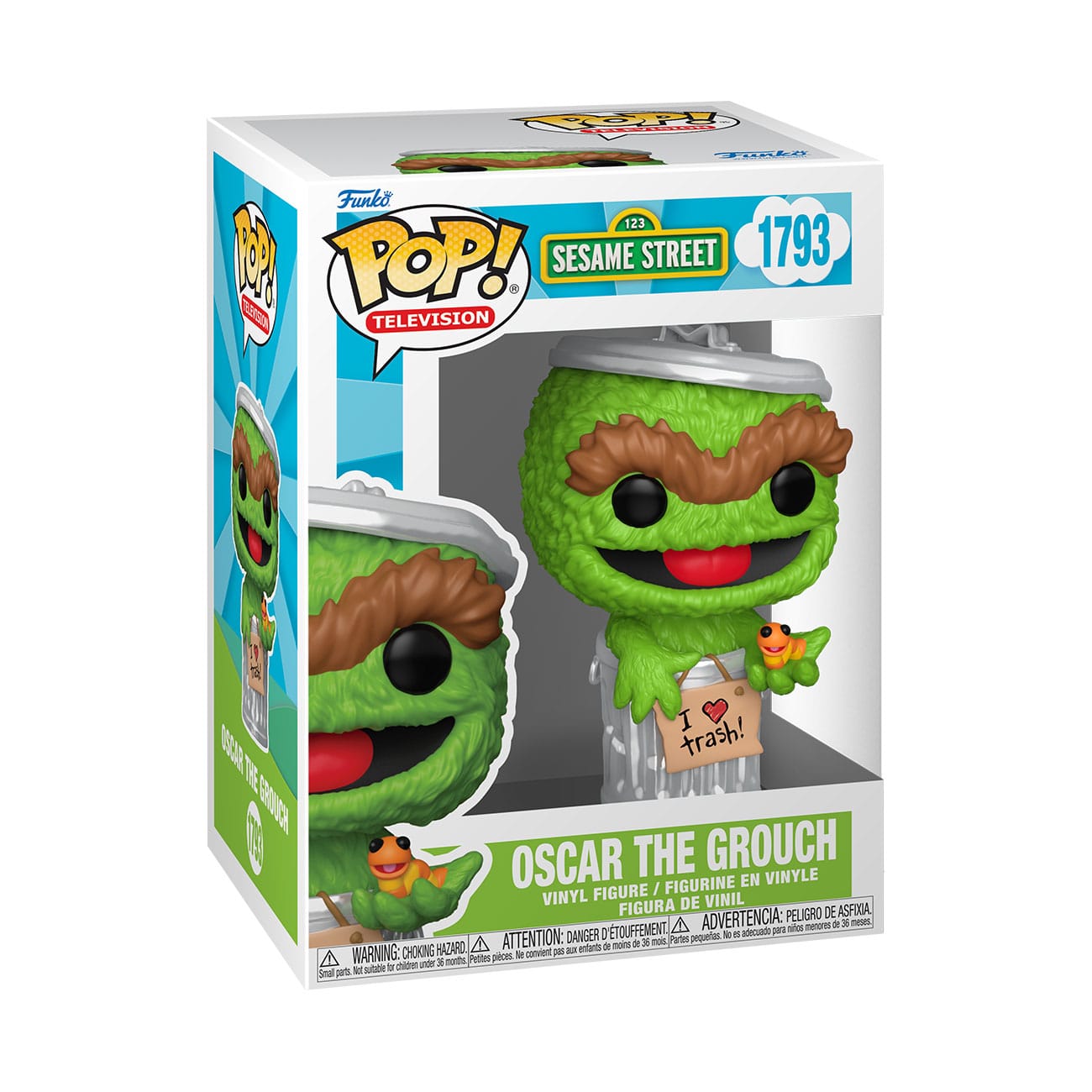Sesame Street POP! TV Vinyl Figure Oscar the Grouch 9 cm P065679