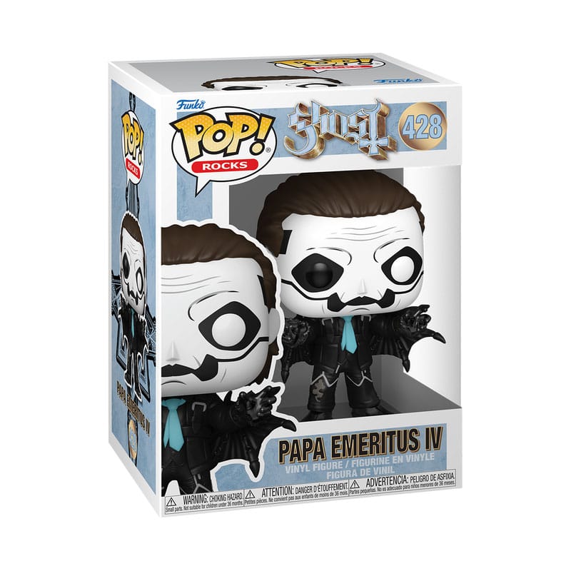 GHOST BAND POP! ROCKS VINYL FIGURE PAPA EMERITUS IV (BAT OUTFIT) (GLITTER) 9 CM