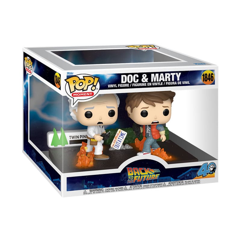 BACK TO THE FUTURE POP MOMENTS VINYL FIGURES DOC&MARTY 9 CM