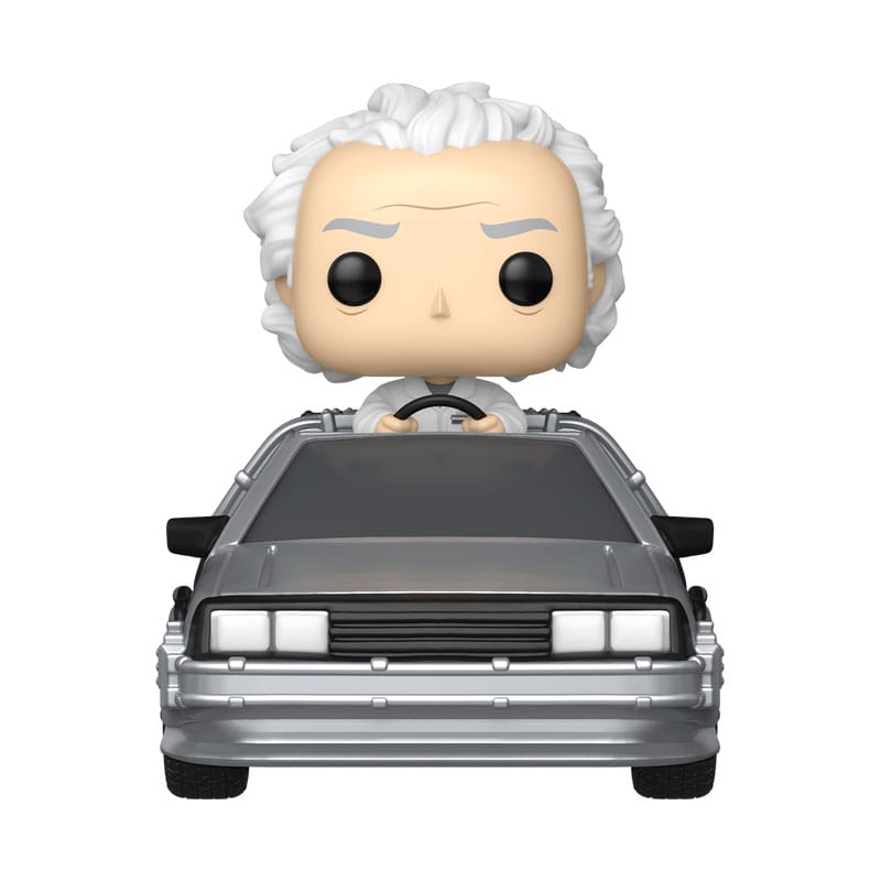 BACK TO THE FUTURE POP! RIDES DELUXE VINYL DOC W/TIME MACHINE 9 CM