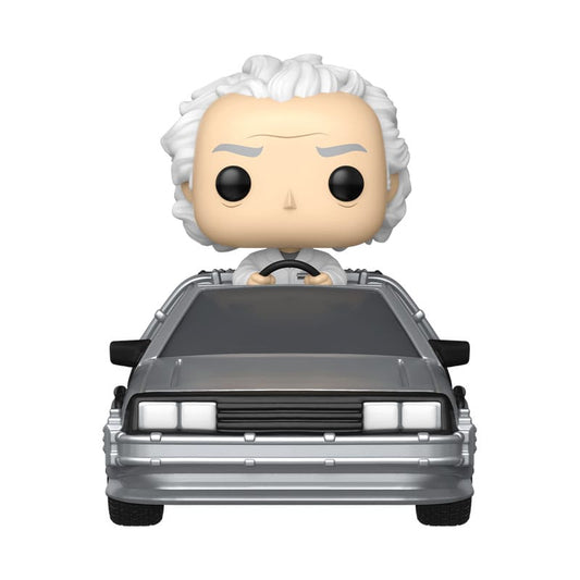 BACK TO THE FUTURE POP! RIDES DELUXE VINYL DOC W/TIME MACHINE 9 CM