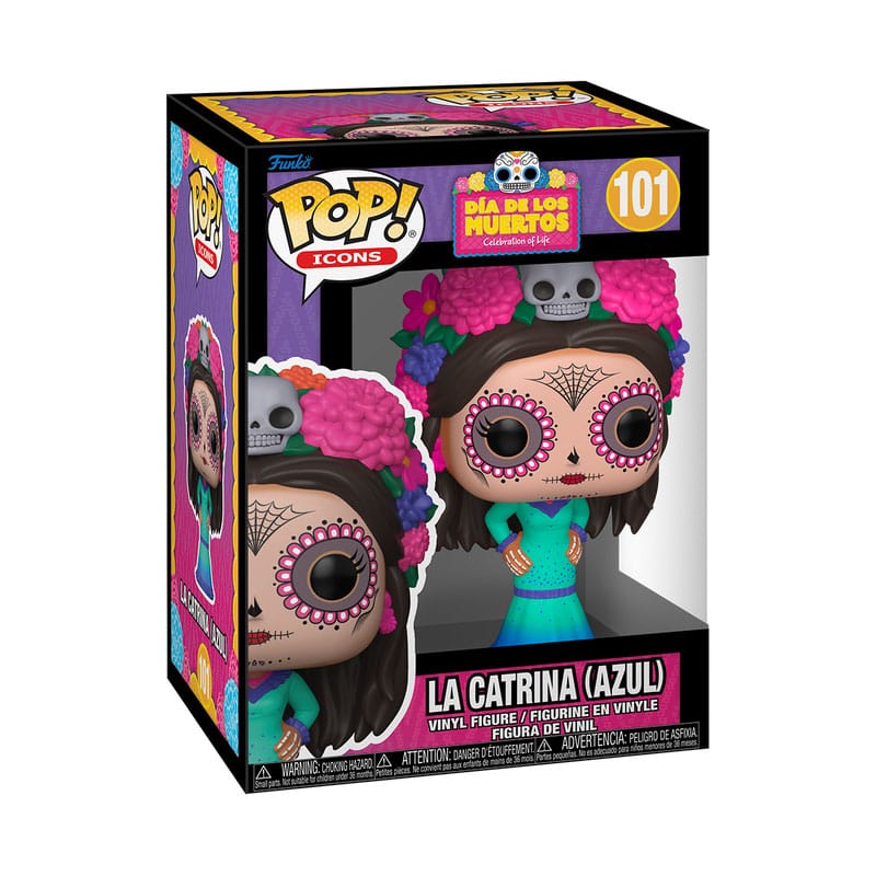 Dia de Los Muertos POP! Icons Vinyl Figure La Catrina (Azul) 9 cm P039853