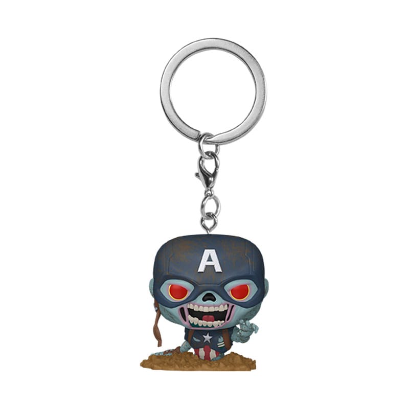 Marvel Zombies POP! Vinyl Keychains 4 cm Captain America Display (12) P039875