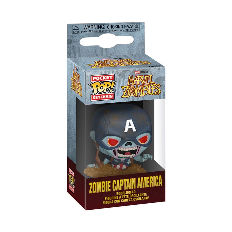Marvel Zombies POP! Vinyl Keychains 4 cm Captain America Display (12) P039875
