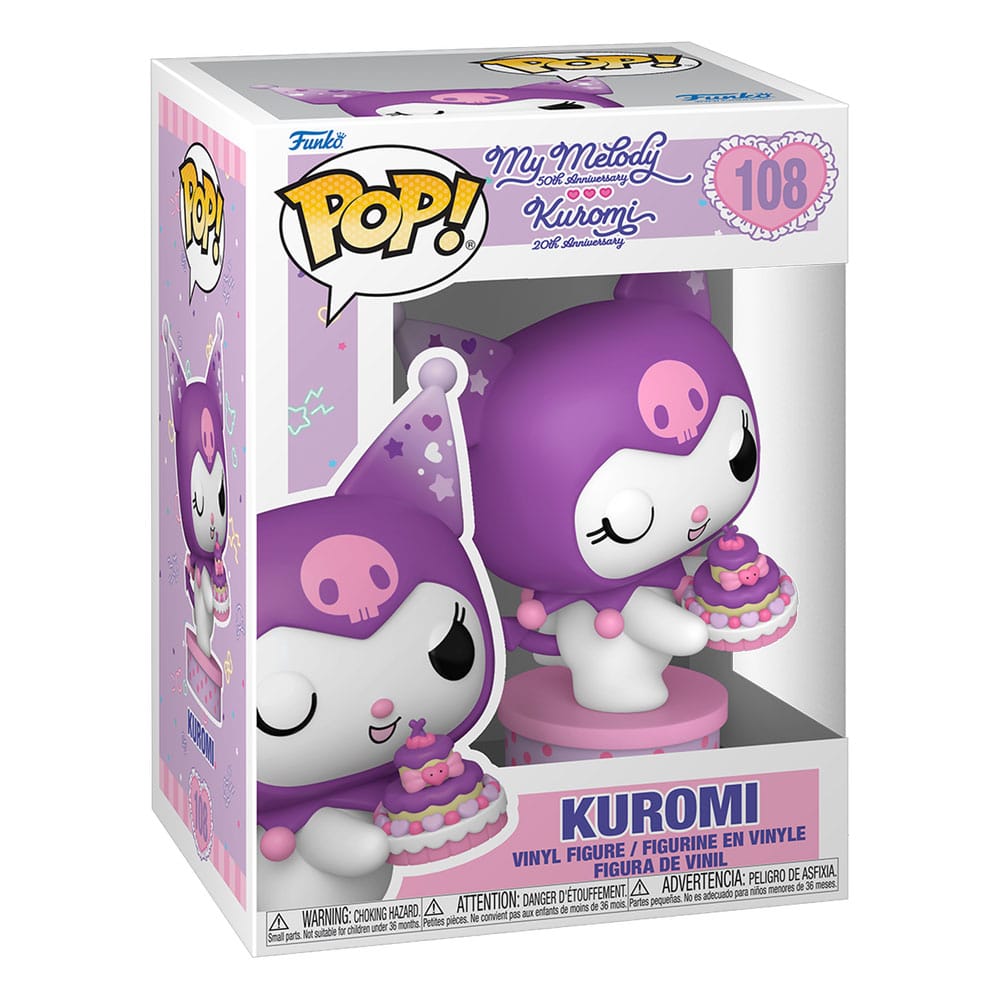 HELLO KITTY AND FRIENDS POP! VINYL FIGURE KUROMI WITH CAKE (20TH ANNIVERSARY) 9 P039983