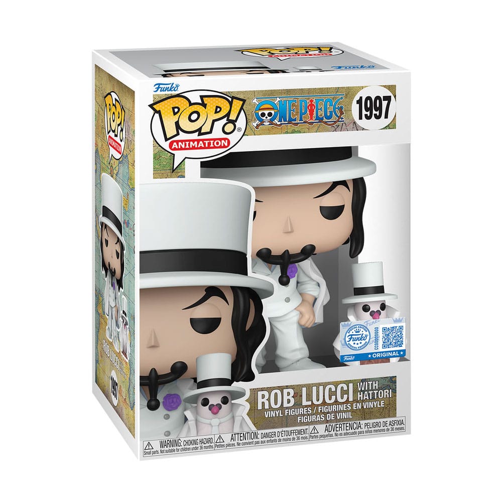*heo Exclusive Edition* One Piece POP!&Buddy Animation Vinyl Figures Rob Lucci with Hattori w/Chase 10 cm Assortment (6)