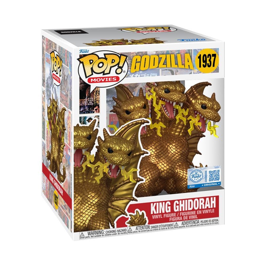 *Exclusive Edition* Godzilla Super Sized POP! Movies Vinyl Figure King Ghidora (Electric) 15 cm P065022
