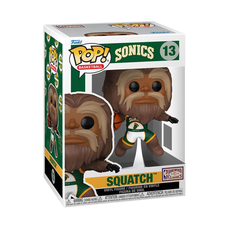 NBA Legends POP! Sports Vinyl Figure Mascots Sonics- Sasquatch 9 cm P065682