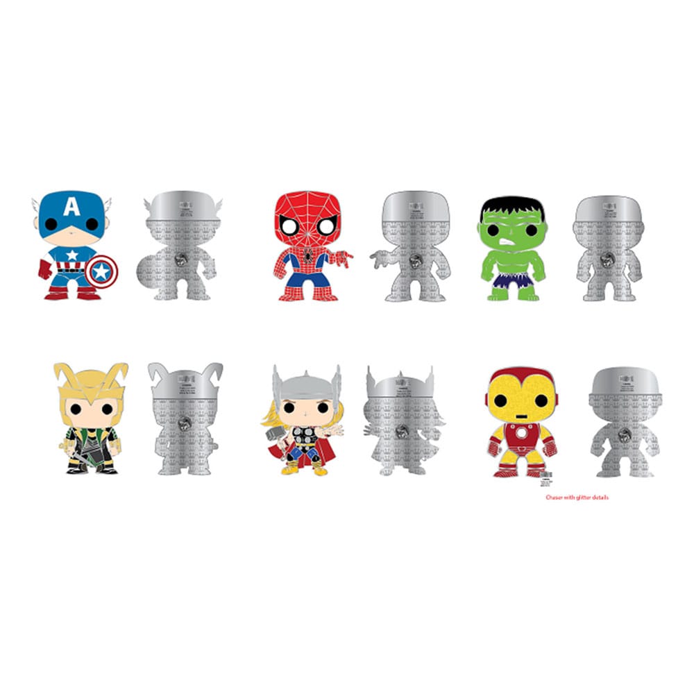 Marvel Loungefly POP! Enamel Pins Group 3 cm Assortment (12) P069287